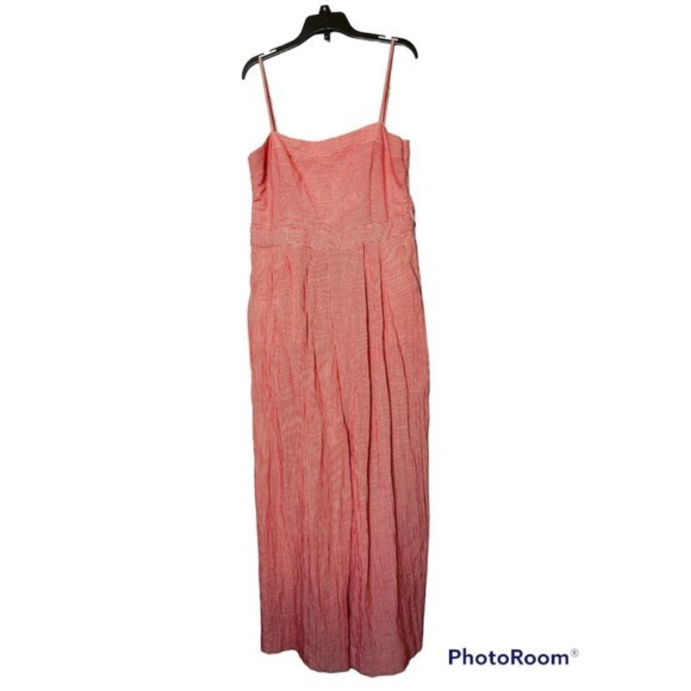 Shinestar wide leg‎ Jumpsuit red/white striped size L